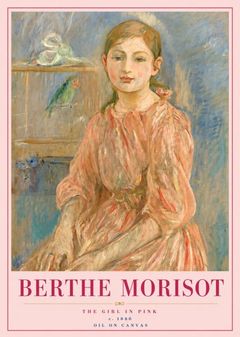 Berthe Morisot The Girl in Pink No5 - Plakat