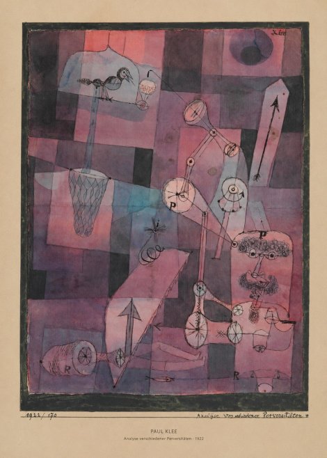 Paul Klee Analyse Verschiedener Perversitäten No5 - Plakat