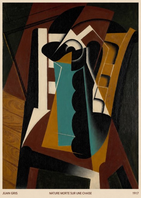 Juan Gris Nature Morte Sur Une Chaise No6 - Plakat