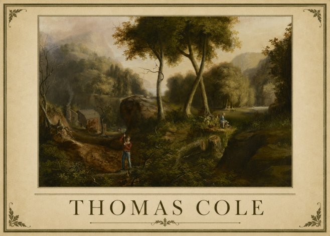 Thomas Cole The Hunter's Return I No1 - Plakat