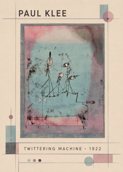Paul Klee Twittering Machine No4 - Plakat