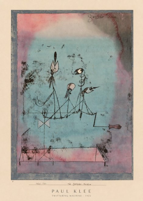 Paul Klee Twittering Machine No6 - Plakat
