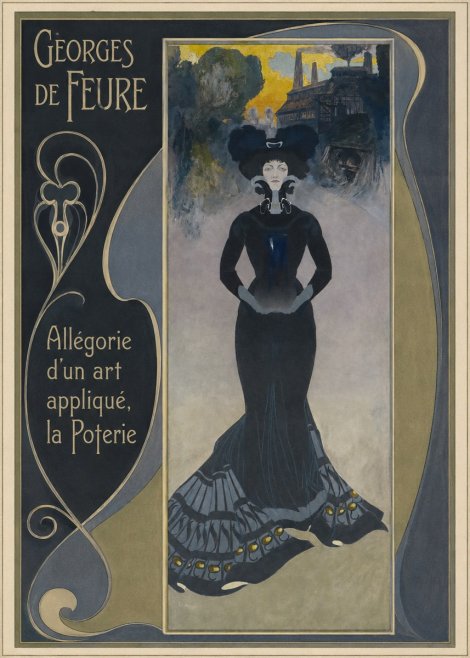 Georges de Feure Allégorie D'un Art Appliqué, La Poterie No2 - Plakat