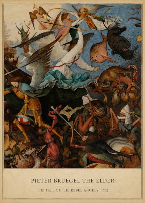 Pieter Bruegel The Fall of the Rebel Angels IV No6 - Plakat
