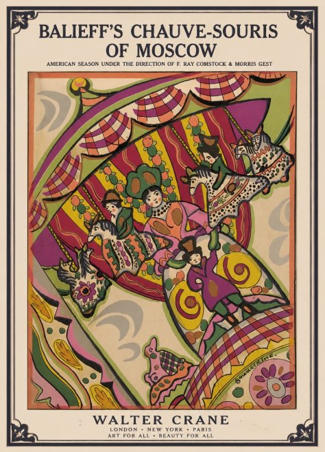 Walter Crane Balieff's Chauve-souris of Moscow No1 - Plakat