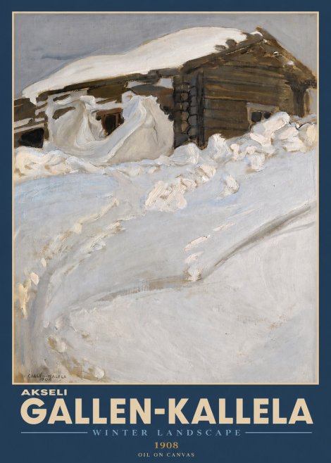 Akseli Gallen-Kallela Winter Landscape II No2 - Plakat