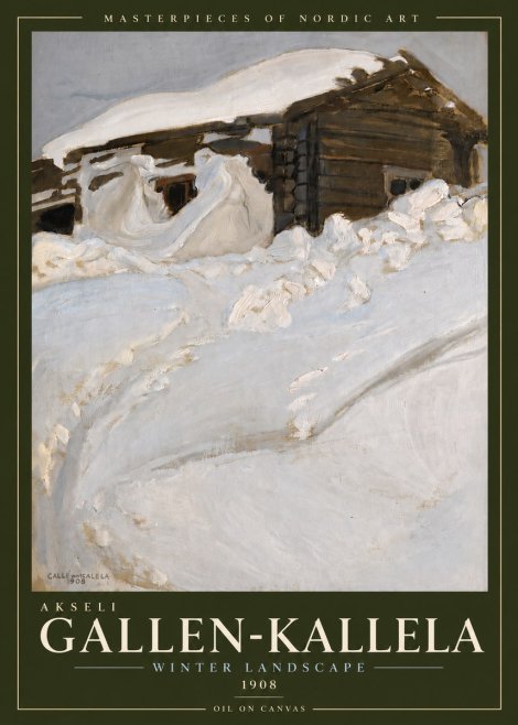 Akseli Gallen-Kallela Winter Landscape II No5 - Plakat