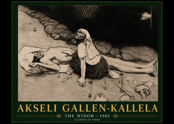 Akseli Gallen-Kallela The Widow No6 - Plakat