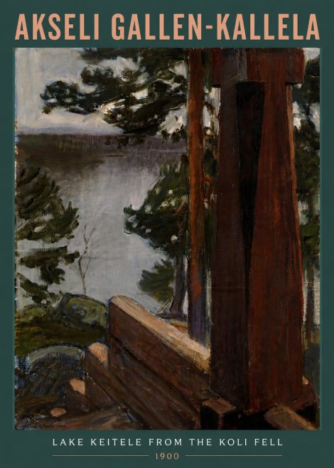 Akseli Gallen-Kallela Lake Keitele from the Koli Fell No5 - Plakat