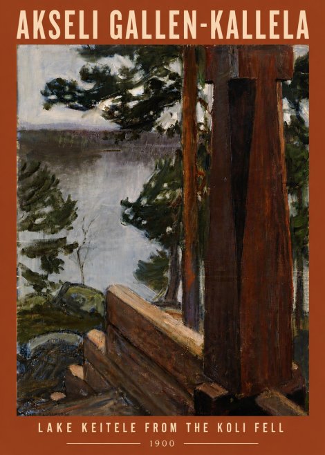 Akseli Gallen-Kallela Lake Keitele from the Koli Fell No6 - Plakat
