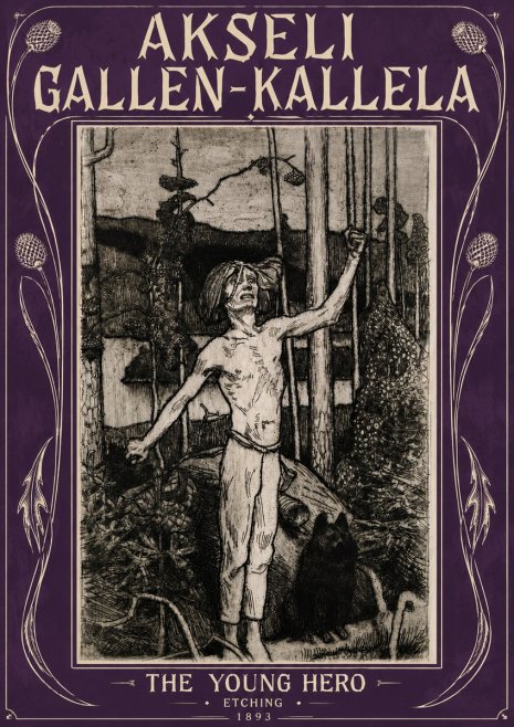Akseli Gallen-Kallela The Young Hero No5 - Plakat