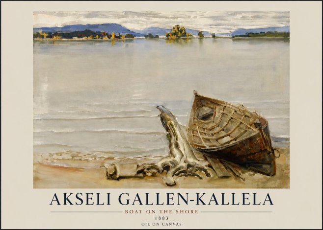 Akseli Gallen-Kallela Boat on the Shore No3 - Plakat