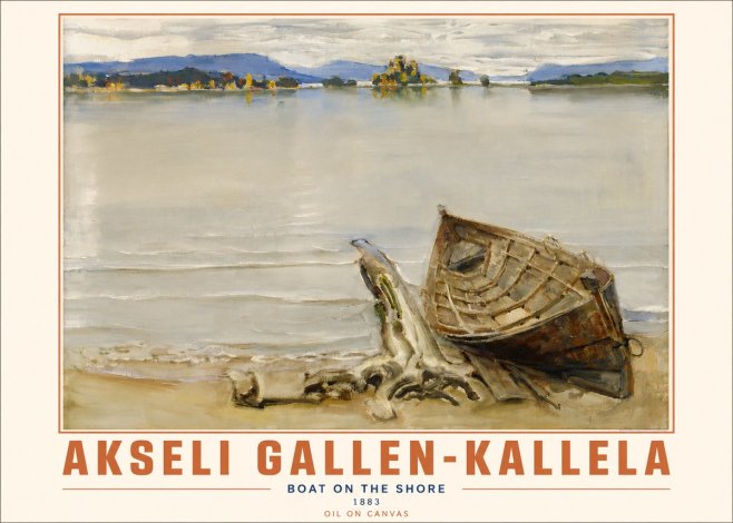 Akseli Gallen-Kallela Boat on the Shore No4 - Plakat