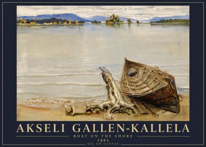 Akseli Gallen-Kallela Boat on the Shore No6 - Plakat