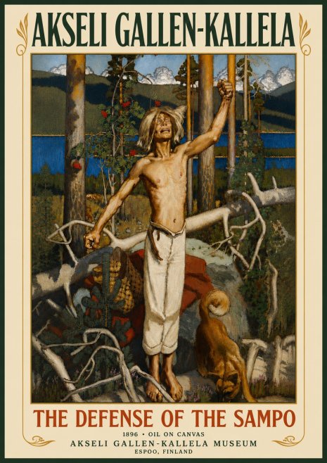 Akseli Gallen-Kallela The Defense of the Sampo No5 - Plakat