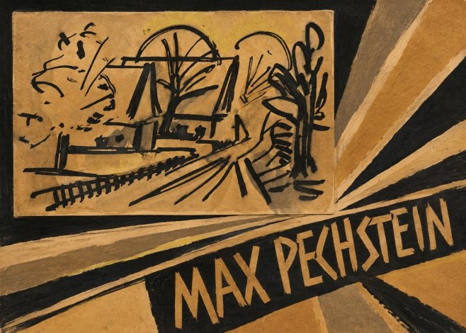 Max Pechstein Abstract Village Landscape No4 - Plakat