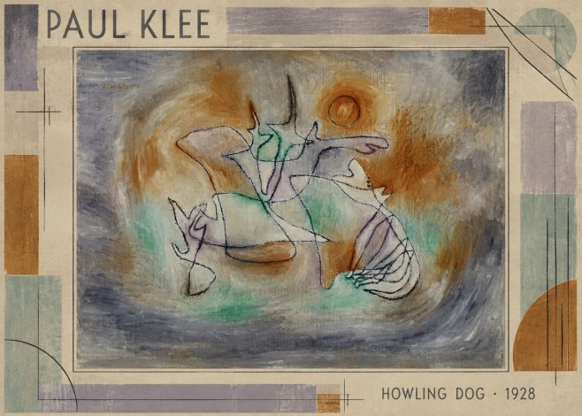 Paul Klee Howling Dog No1 - Plakat