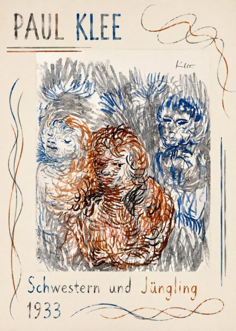 Paul Klee Schwestern Und Jüngling No1 - Plakat