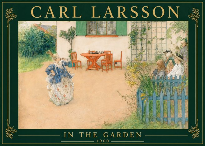 Carl Larsson In the Garden No6 - Plakat