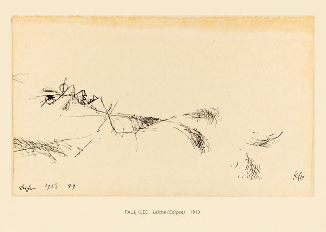 Paul Klee Leiche (Corpse) No6 - Plakat