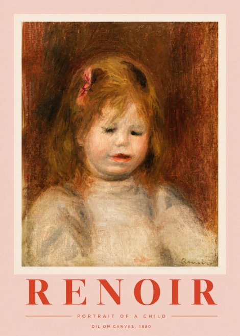 Renoir Portrait of a Child I No2 - Plakat