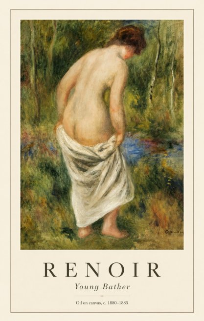 Renoir Young Bather No1 - Plakat