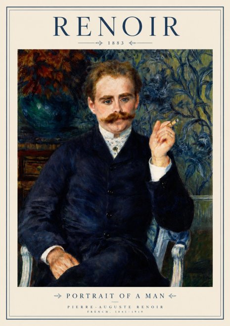 Renoir Portrait of a Man I No3 - Plakat