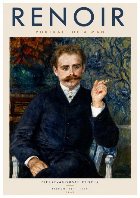 Renoir Portrait of a Man No6 - Plakat