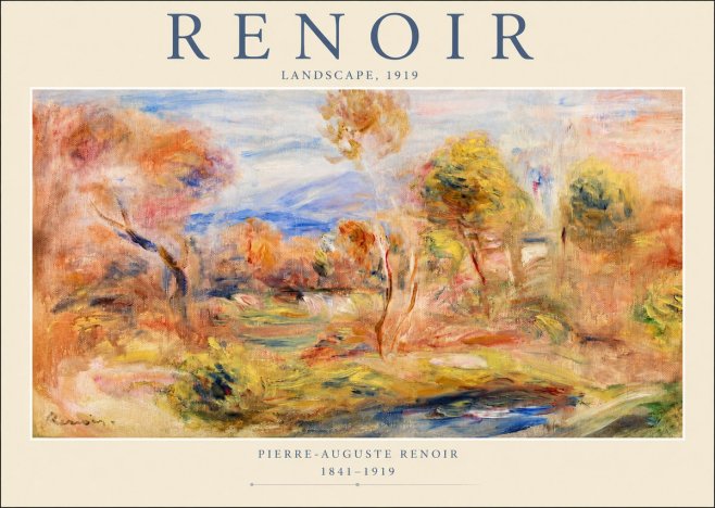 Renoir Landscape No2 - Plakat