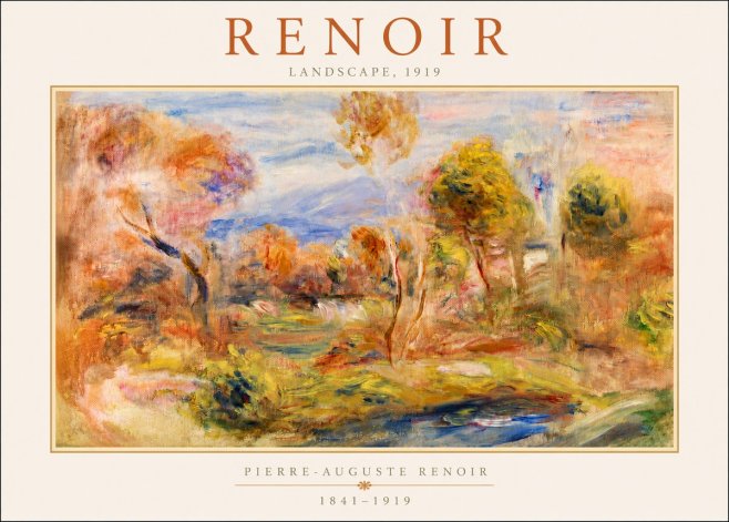 Renoir Landscape No3 - Plakat