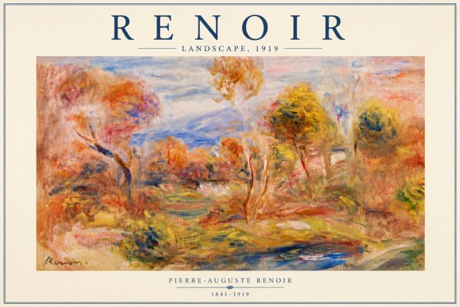Renoir Landscape No5 - Plakat