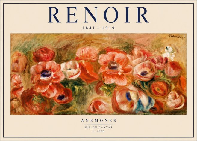 Renoir Anemones No3 - Plakat