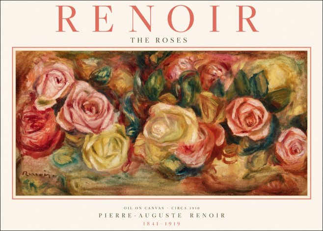 Renoir The Roses No2 - Plakat
