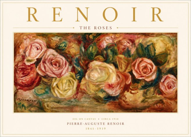 Renoir The Roses No6 - Plakat