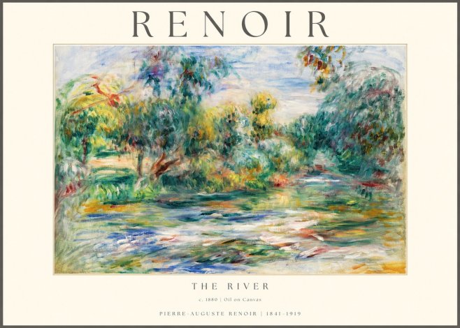 Renoir The River No1 - Plakat
