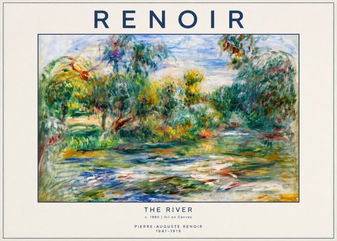 Renoir The River No2 - Plakat