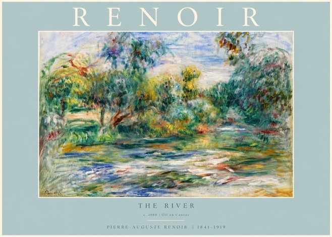 Renoir The River No3 - Plakat