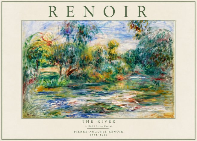 Renoir The River No4 - Plakat