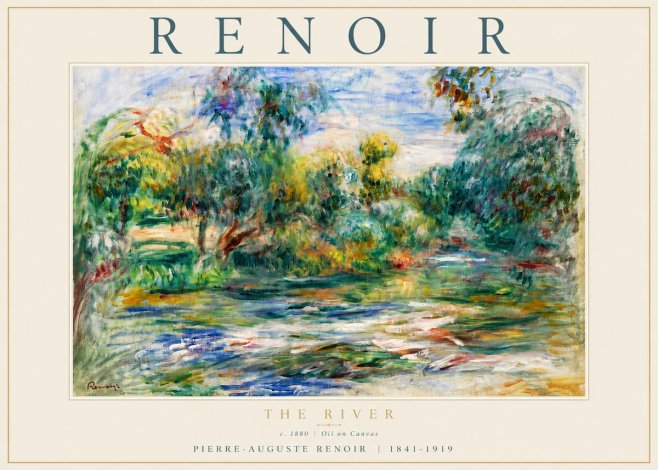 Renoir The River No5 - Plakat