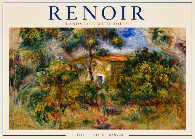 Renoir Landscape with House I No3 - Plakat
