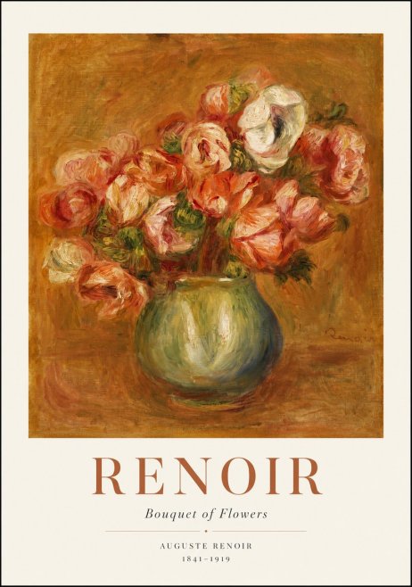 Renoir Bouquet of Flowers I No1 - Plakat