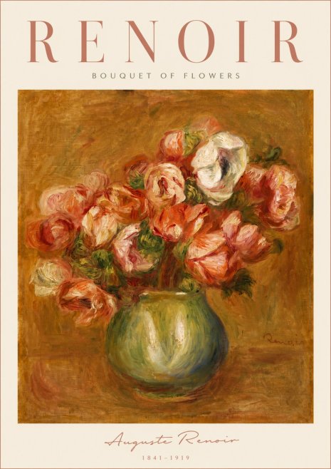 Renoir Bouquet of Flowers No4 - Plakat