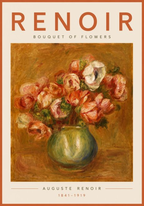 Renoir Bouquet of Flowers No5 - Plakat