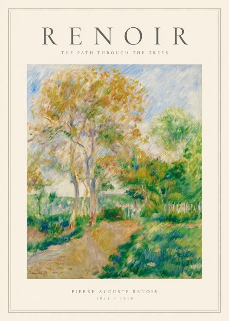 Renoir The Path Through the Trees No1 - Plakat