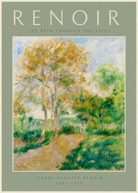 Renoir The Path Through the Trees No2 - Plakat