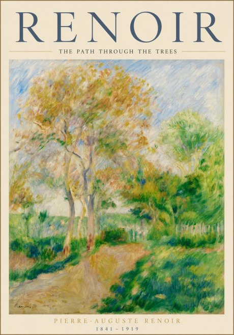 Renoir The Path Through the Trees No3 - Plakat
