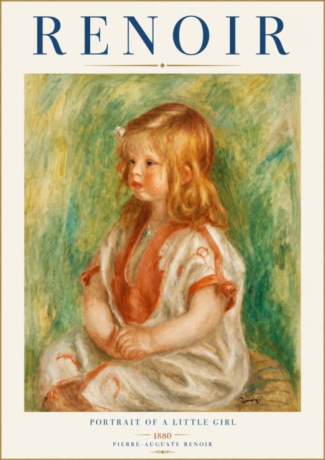 Renoir Portrait of a Little Girl No3 - Plakat