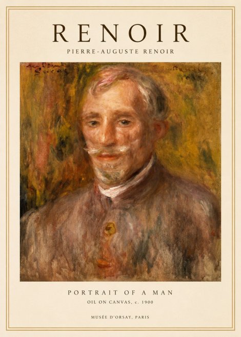 Renoir Portrait of a Man II No1 - Plakat