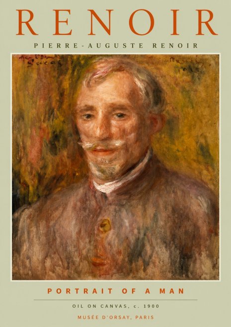 Renoir Portrait of a Man II No2 - Plakat