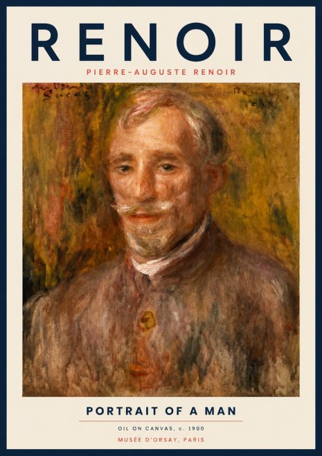 Renoir Portrait of a Man II No3 - Plakat